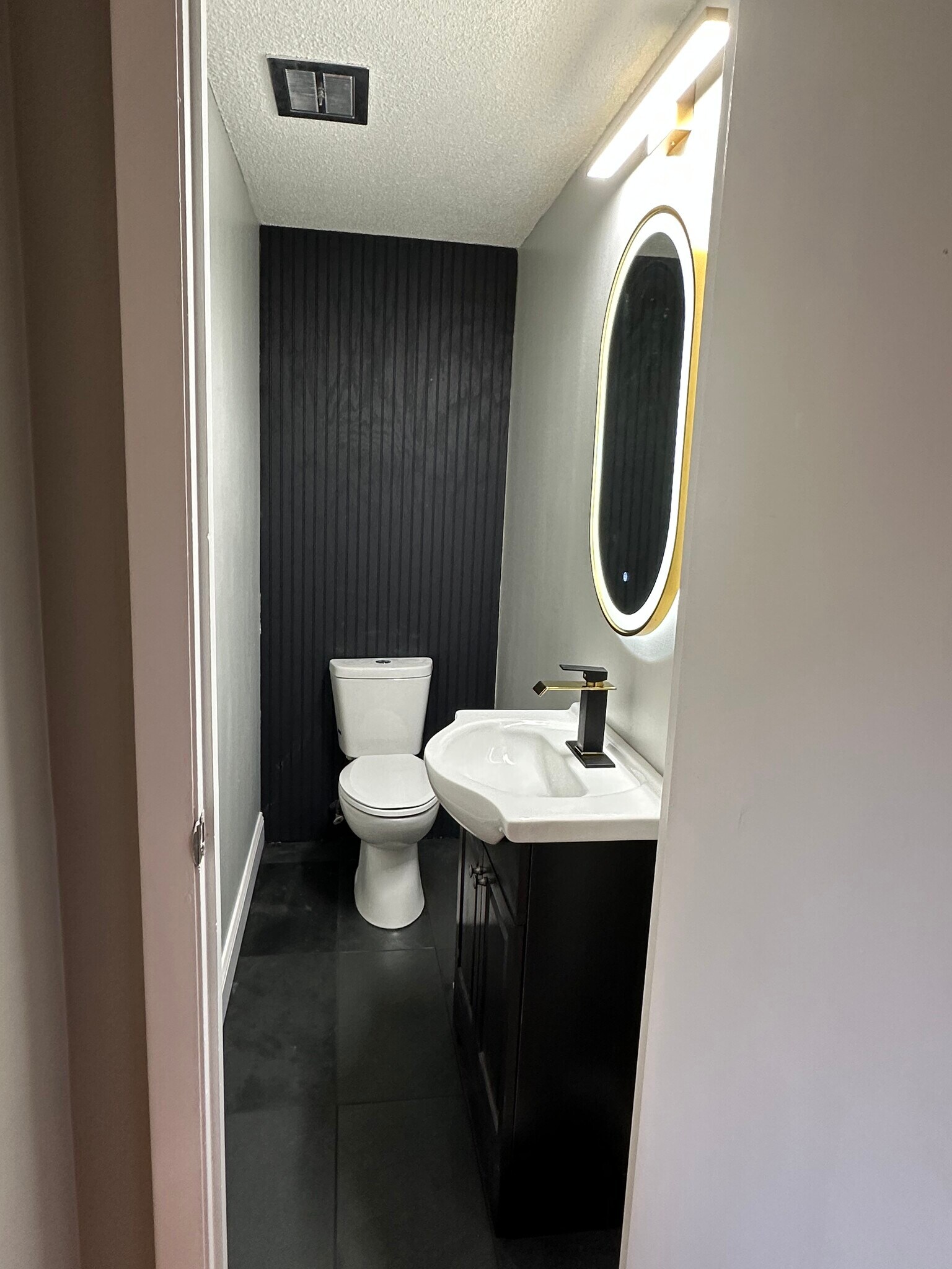 Recently renovated half bath with luxury amenities - 1082H Mount Hope Ave