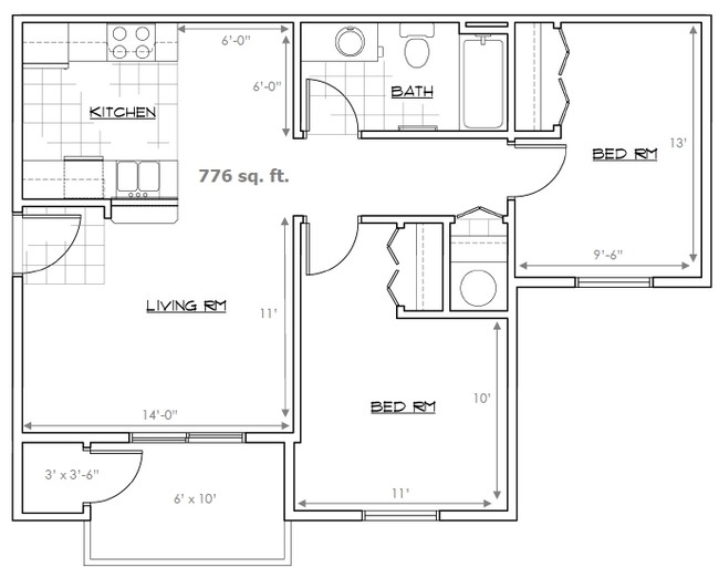 2BR/1BA - Emerald Downs