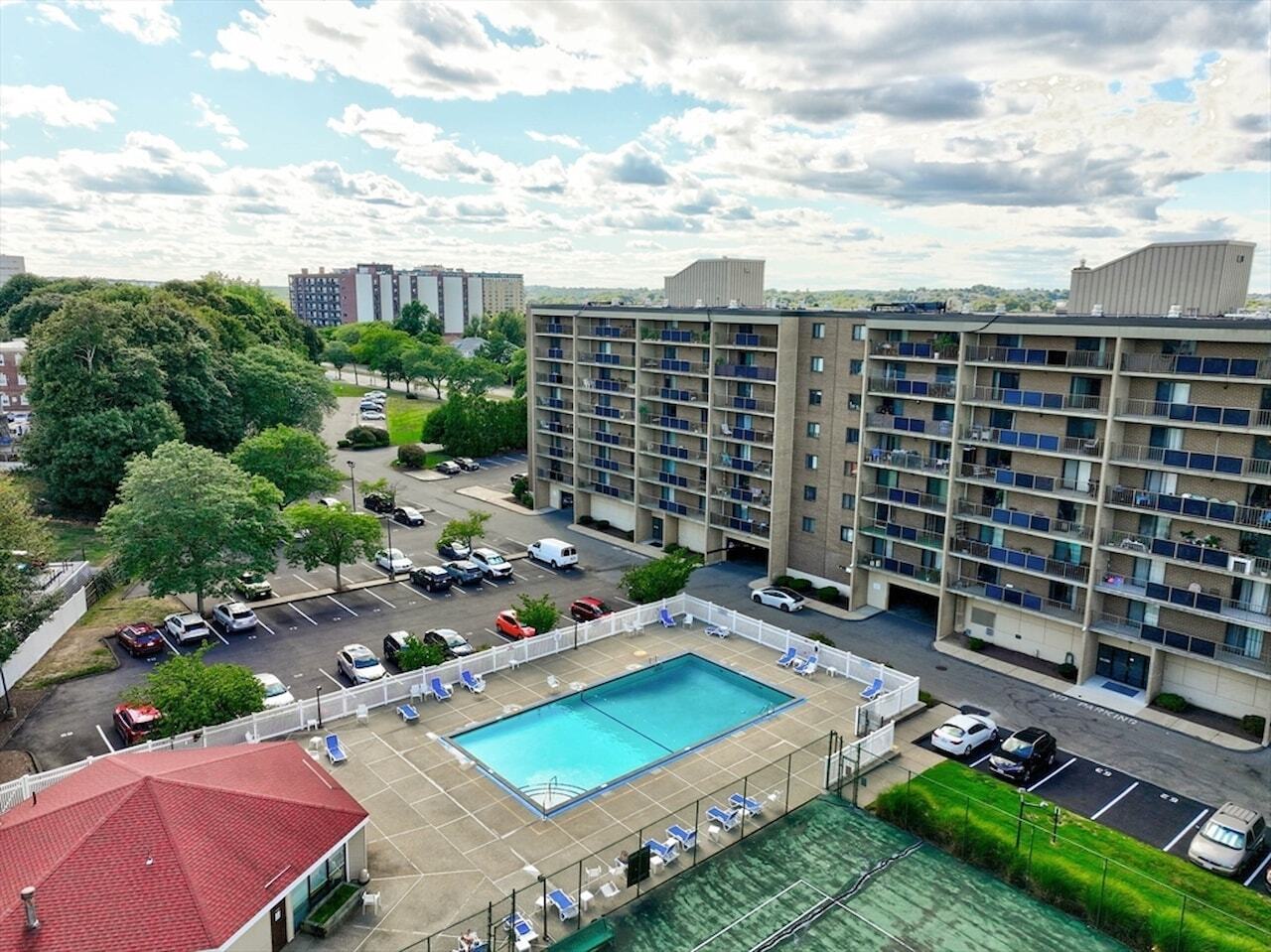 Pool and Parking - 165 Quincy Shore Dr