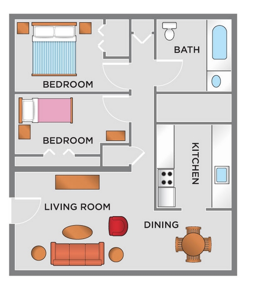 2BR/1BA - Lansing Gardens Apartments