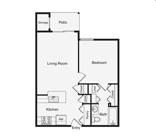 1BR/1BA - Pine Hills Apartments 55+