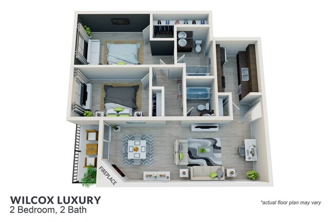 Floorplan - Wilcox Luxury Apartments