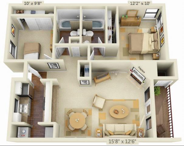 Floorplan - Sunstone Parc Apartments