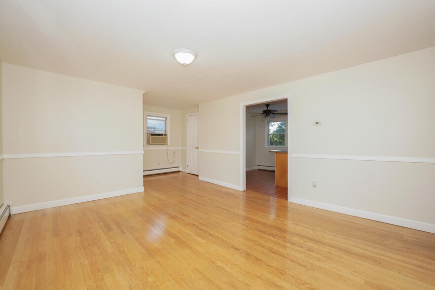 View of kitchen and storage closets - 142 Maple Ave