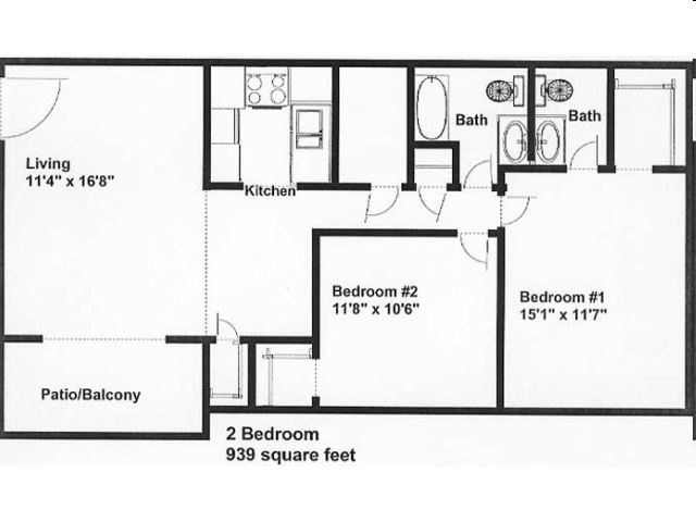 2BR/2BA - Palmer House