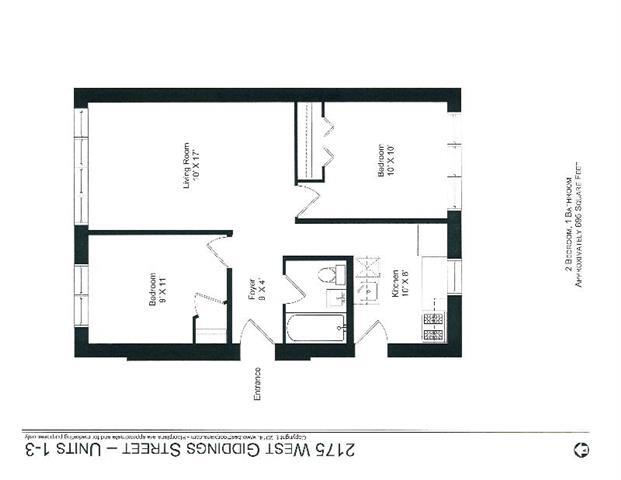 Floorplan - 4715-25 N. Leavitt