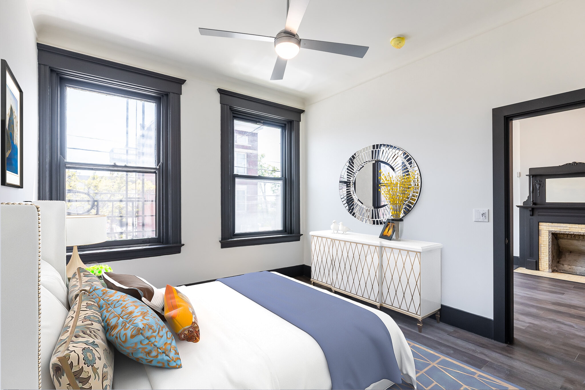 Staged bedroom - 728 E McMillan St