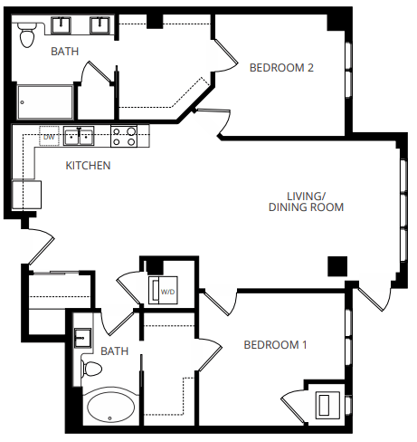 Floorplan - Gatsby Apartments