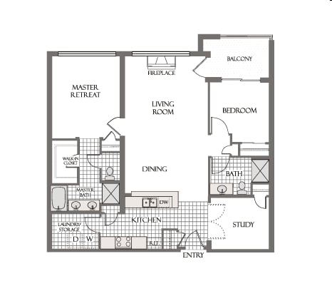 2BR/2BA - Tapestry on Central