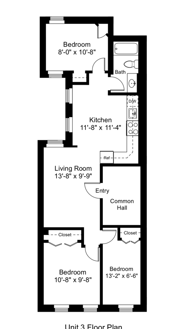 Building Photo - Bright & Efficient 3-Bedroom Apartment with Hardwood Floors – 3 Bed | 2 Bath | 675 Sq F