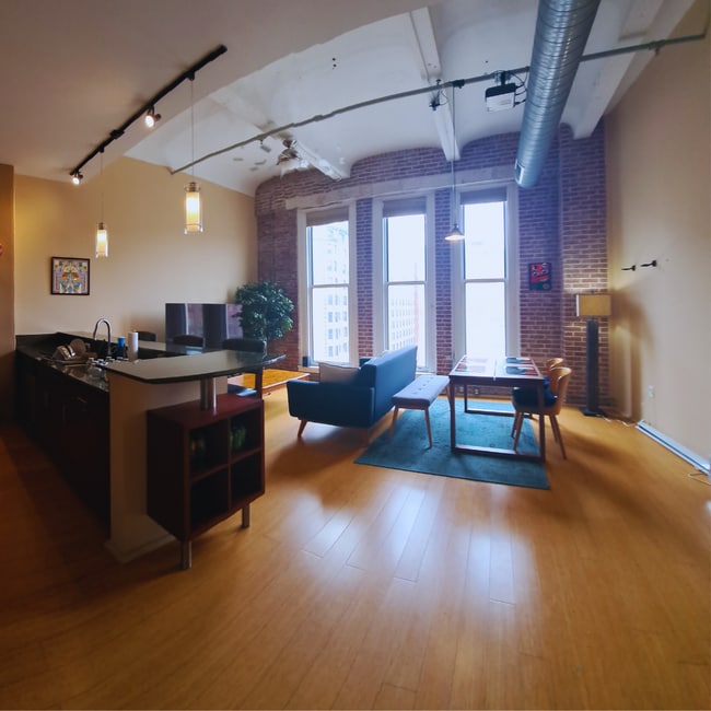 Living and Dining Area - 1136 Washington Ave