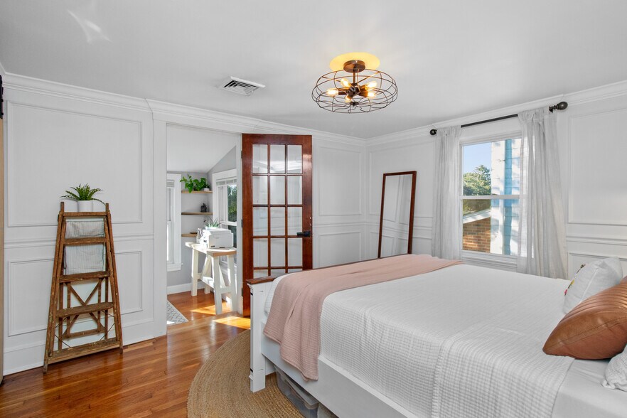 Bedroom overlooking sunroom/office - 24 Gill Rd