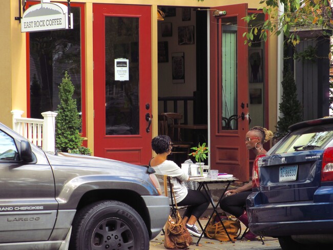 Two blocks to East Rock Coffee - 127 Foster St