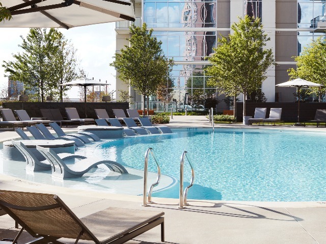 Lounge pool side or grab some shaded seating - Ardan