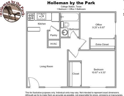 1BR/1BA - Holleman by the Park