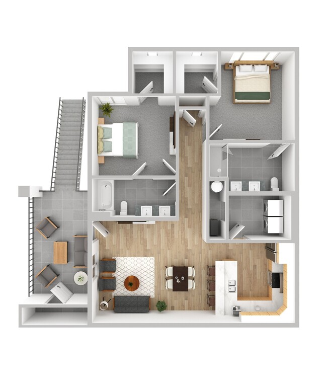 Floorplan - North Peak Apartments