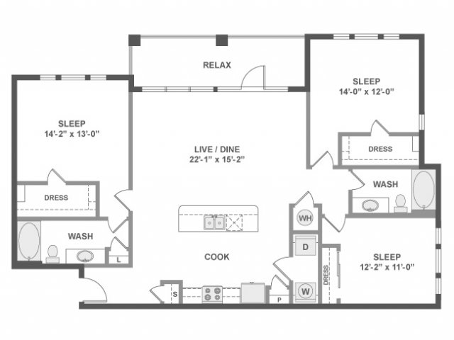 Floorplan - AMLI Frisco Crossing