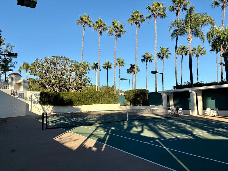 Tennis/pickleball court and basketball hoop - 6483 Zuma View Pl