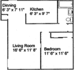 1BR/1BA - Brookside Commons