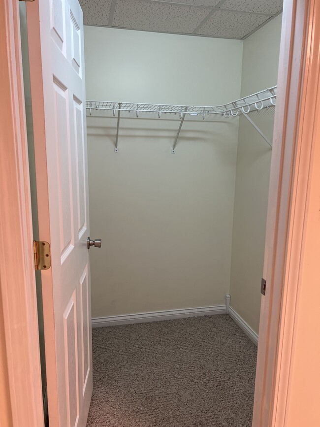 Basement bedroom walk-in closet - 126B Prather Road