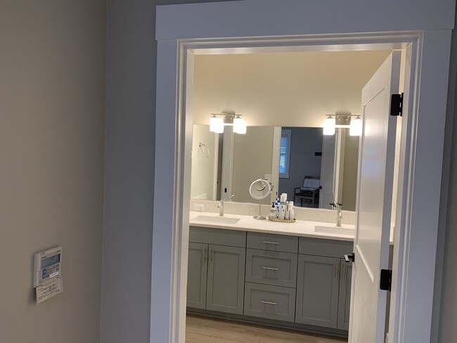 Master bathroom dual sink vanity - 16500 Boones Ferry Rd