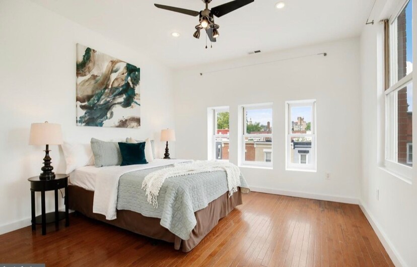Master bedroom - black out shades have been installed after taking this photo - 330 Elm St NW