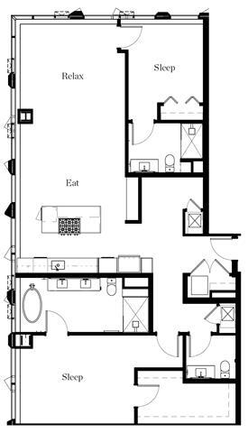 Floorplan - The Residences at Rainier Square