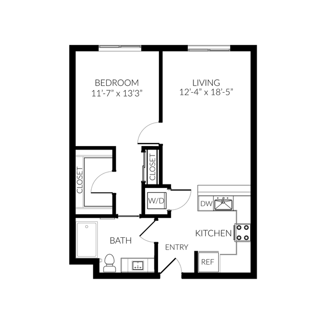 Floorplan - Huntington Apartment Homes