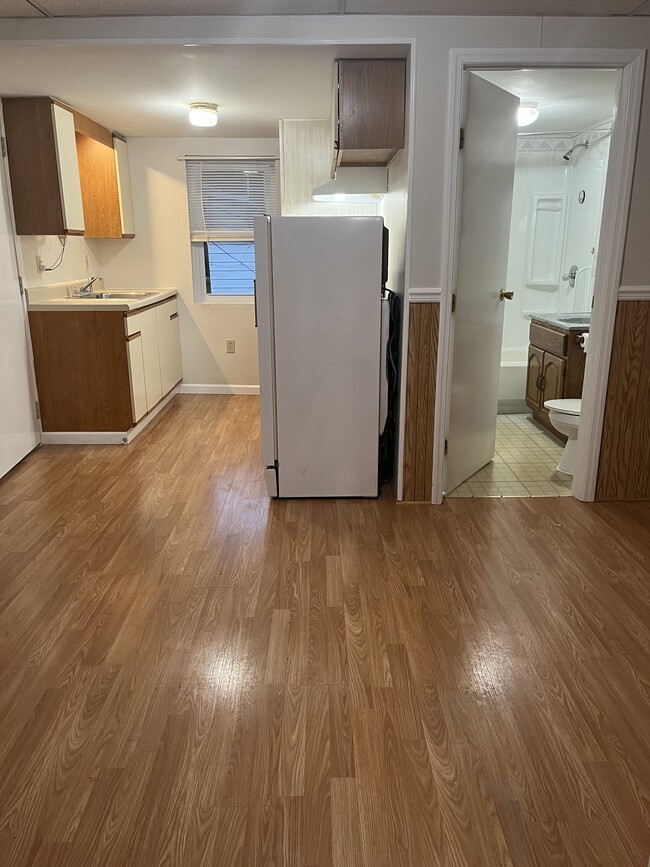 Kitchen on left, Bathroom on Right. - 11 W Oak St