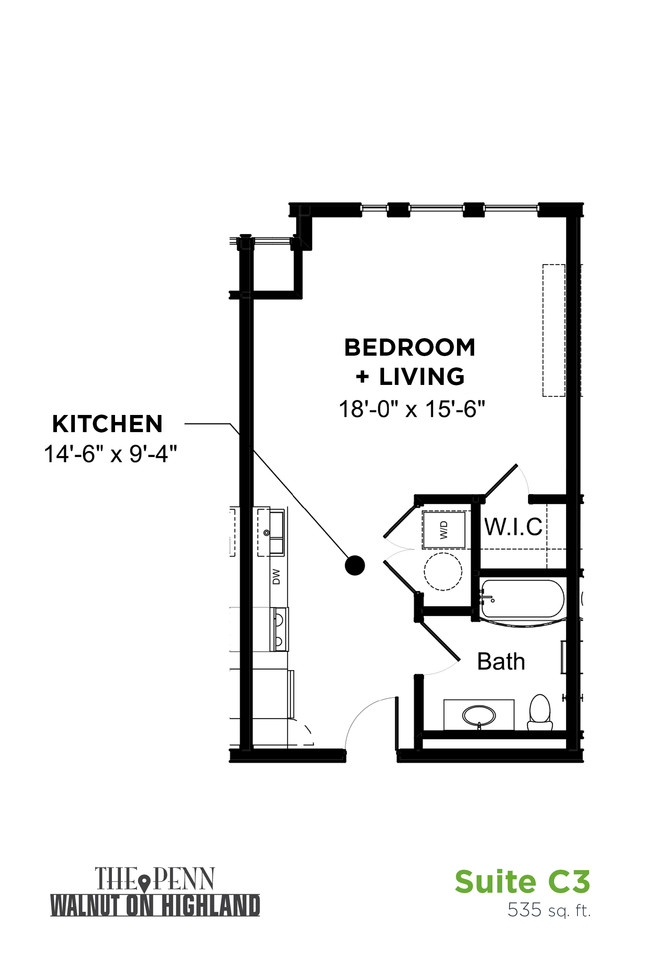 Floorplan - The Penn at Walnut on Highland