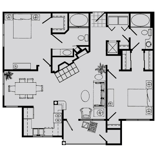 Floorplan - Lenox Village Apartments