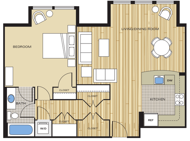 Floorplan - Clayborne Apartments