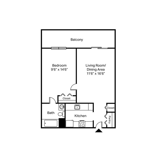 1-Bedroom - Buckeye Towers - Income-Based Senior 62+