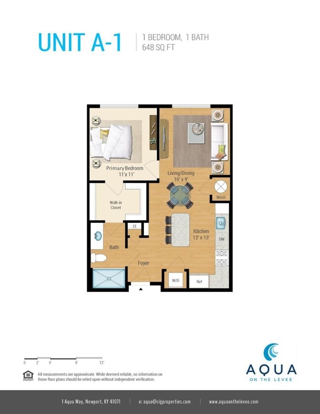 Floorplan - Aqua on the Levee