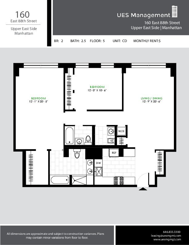 Floorplan - Lexington Towers