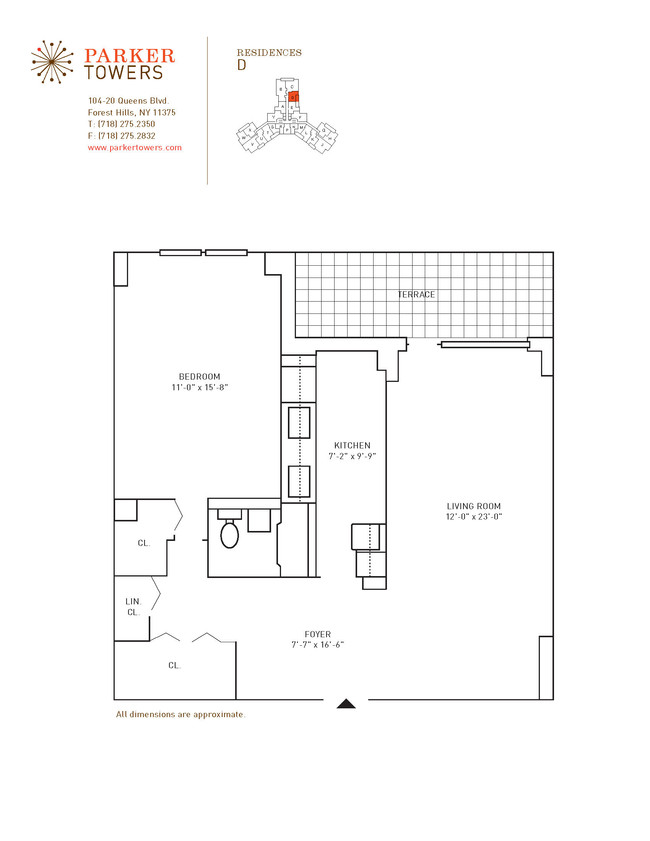 Floorplan - Parker Towers