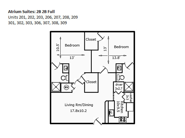 Floorplan - Atrium Suites