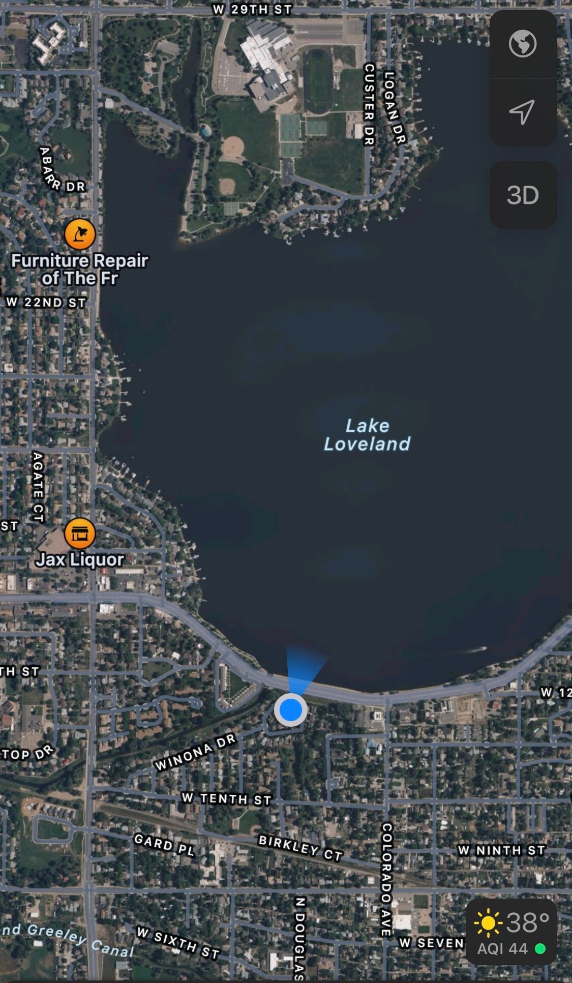 Location / View - 1010 Winona Cir