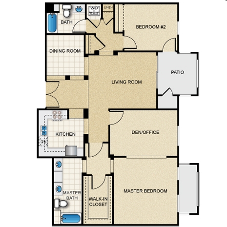 2BR/2BA - Jasmine Place