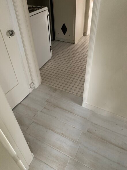 Hallway With New Custom Tile Floors - 824 1/2 S Curson Ave