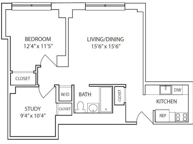 1BR/1BA - The Addison