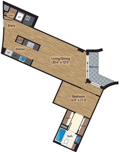 Floorplan - 425 Mass