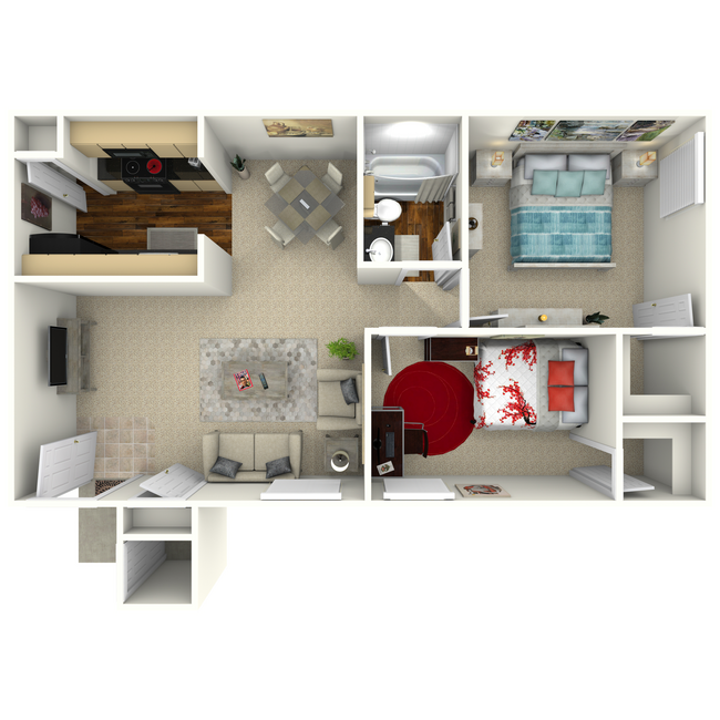 Floorplan - Beeville Station Apartments