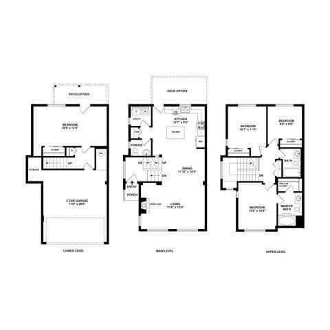 Floorplan - Brookstone at Edgewater Townhomes