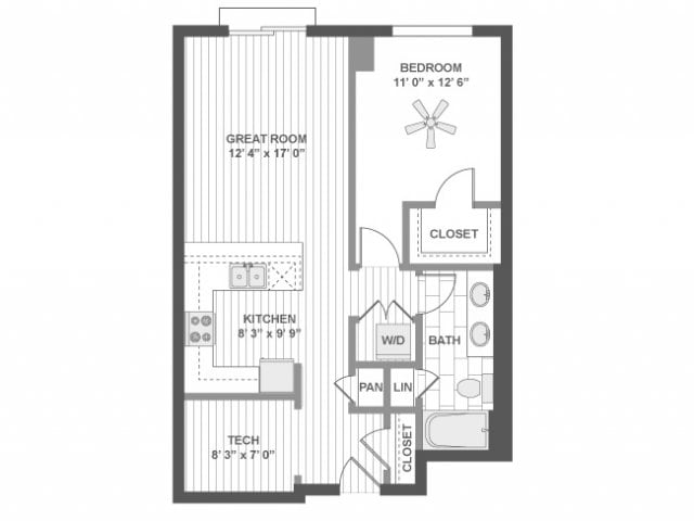 Floorplan - AMLI Evanston