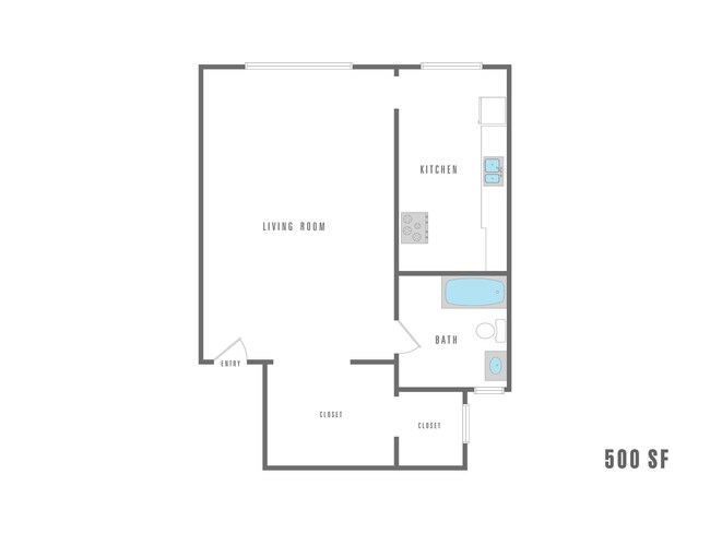 Studio 500 SF - Westland @ 8th Street