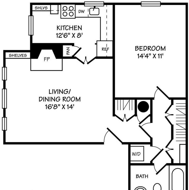 Building Photo - Spacious and sunlit  1BR/1BA condo located...