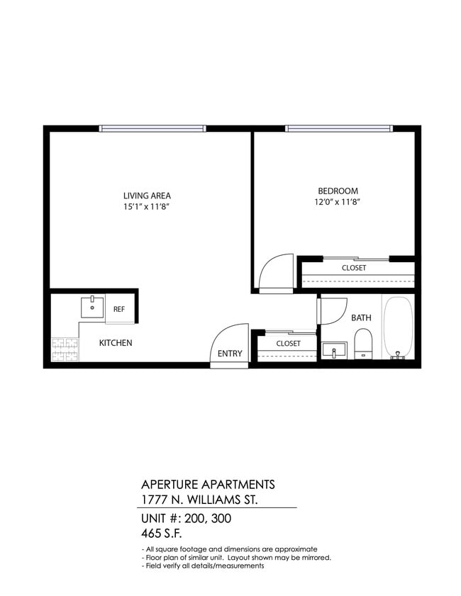 Floorplan - Aperture Apartments
