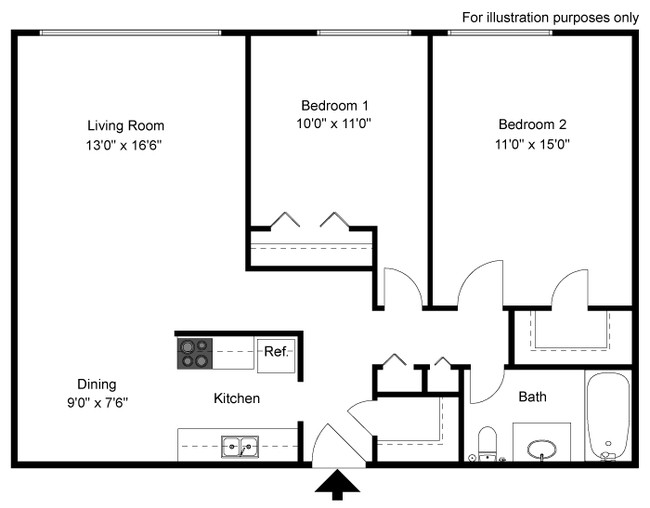 Floorplan - Royal Park Apartments