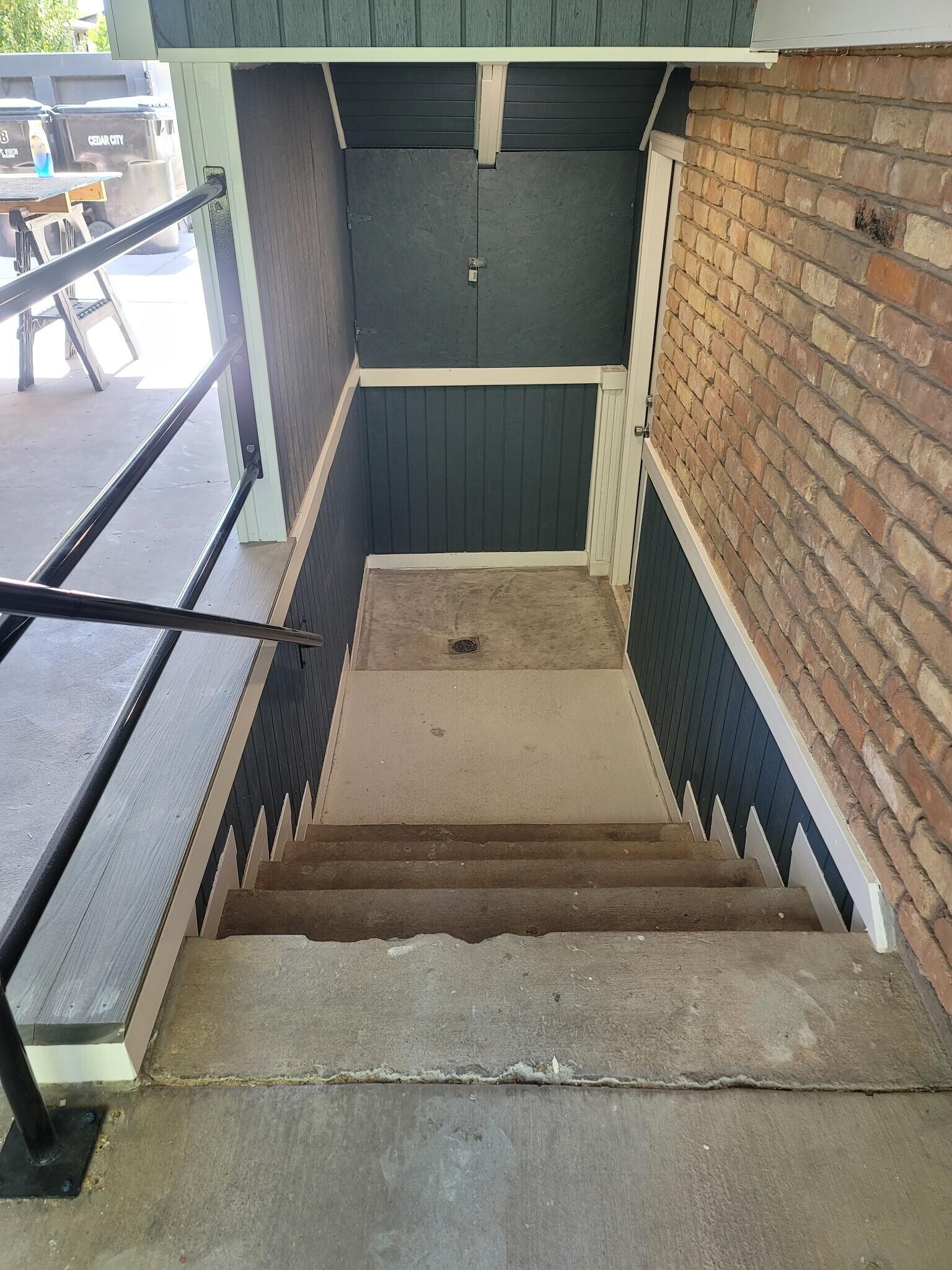 Stairs to Unit B Back door - 1034 Bulloch Cir